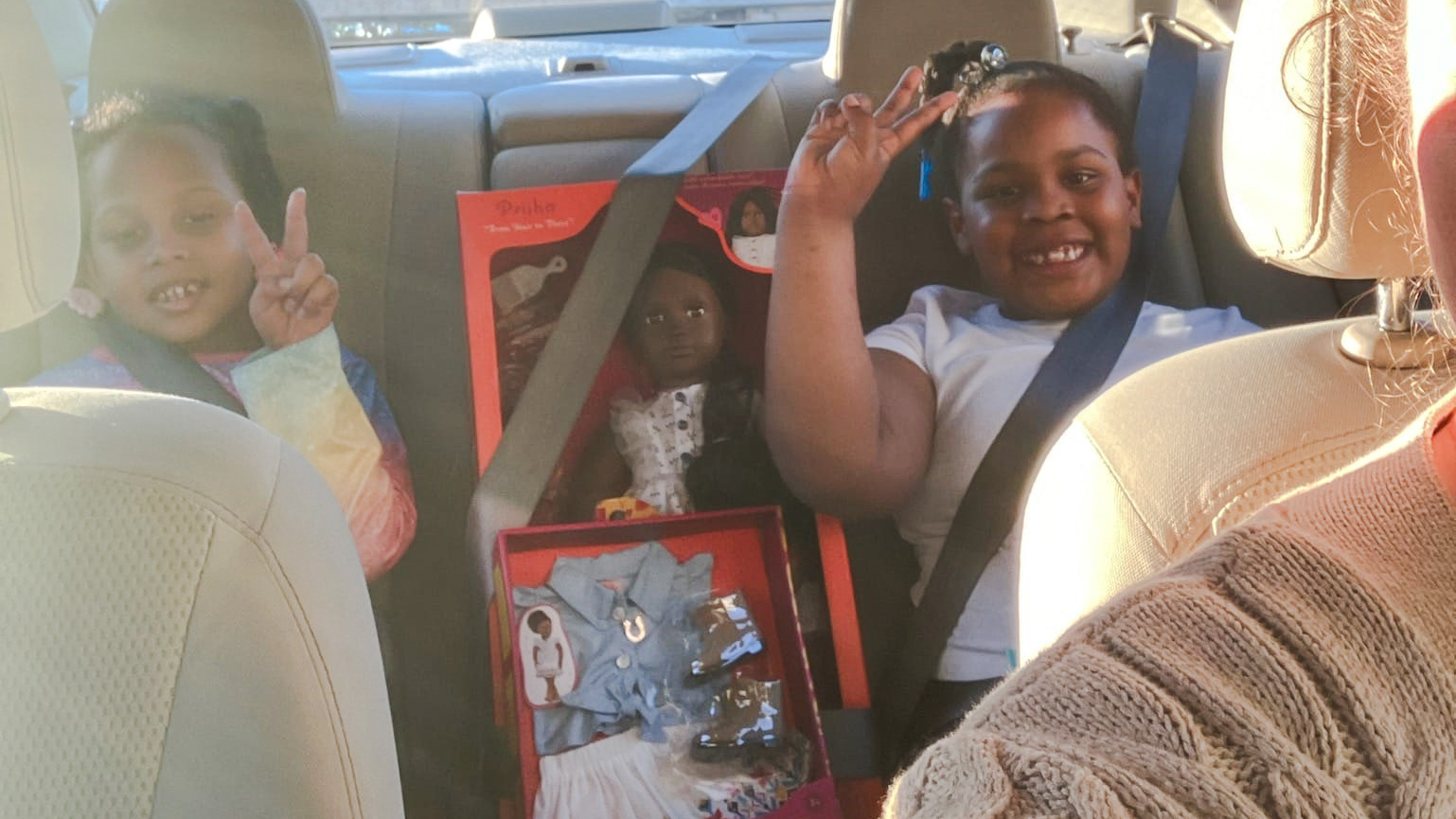 Home Children Celebrating their New Gifts